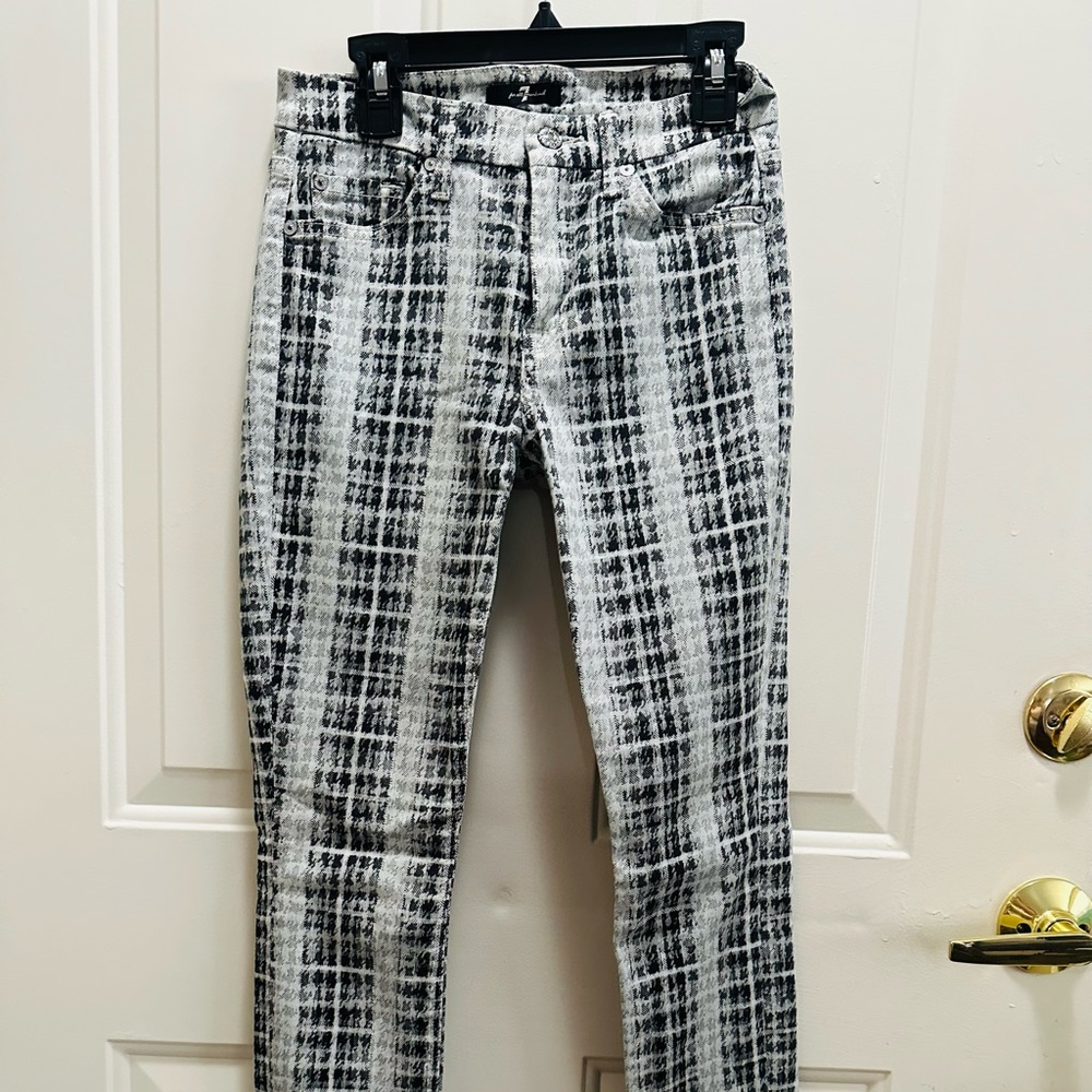 7 for all mankind jeans size 24 black and grey